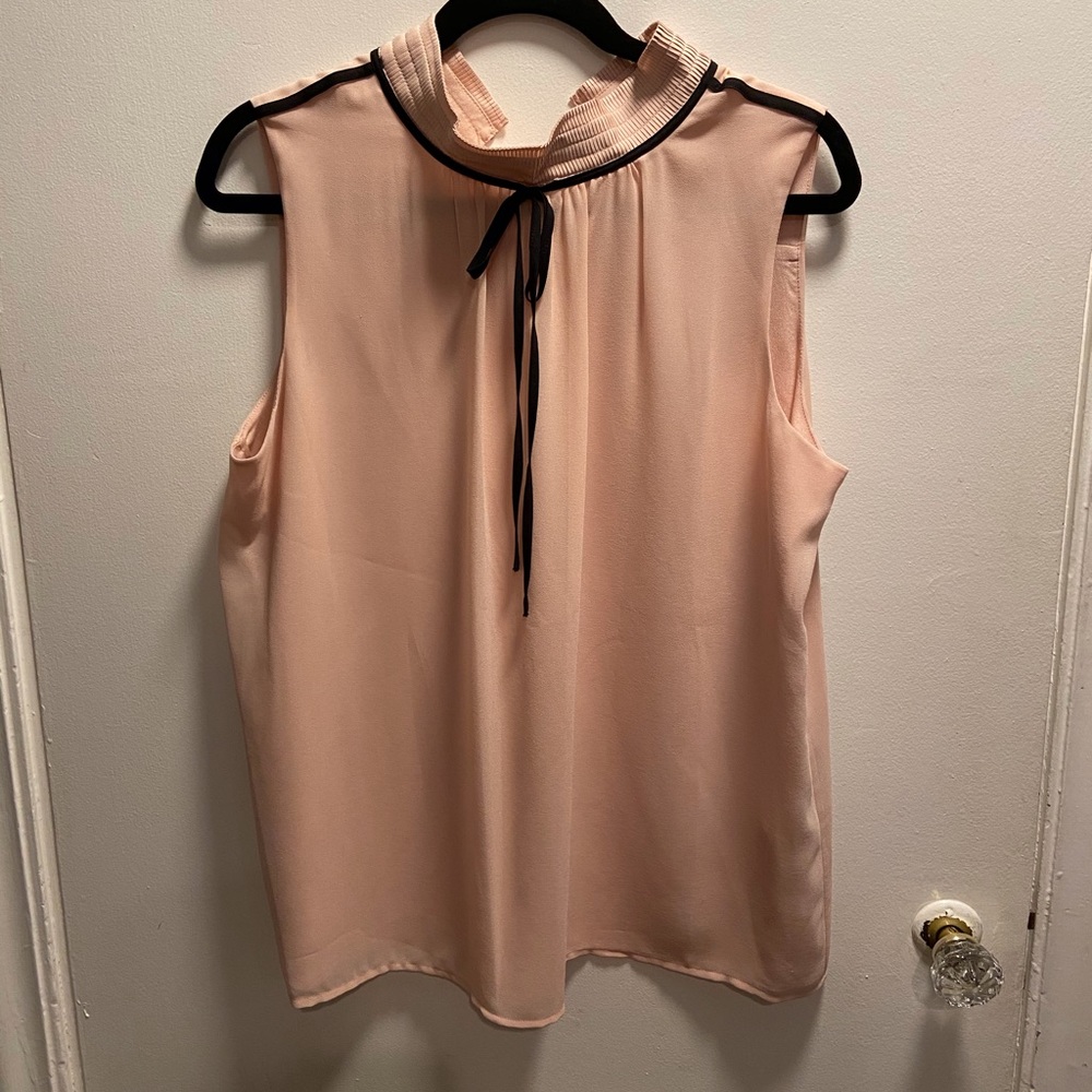 Karl Lagerfeld pink tie tank